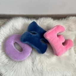 Velour Letter Pillow Personalized Monogram Nursery Decor - thumbnail 4