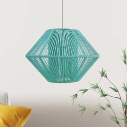 Modern Handcrafted Rope Ceiling Pendant Lamp - Contemporary Style. Made By Really Nice Lamps - thumbnail 1