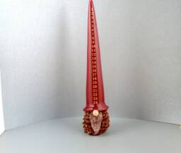Calendar Candle 32 cm, Danish Calendar Candle, Candles For Advent, Santa Claus With Numbers, Advent Calendar, Christmas - thumbnail 1