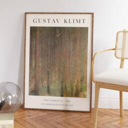 Gustav Klimt Wall Art, Pine Forest Ii, Art Poster, Tree Trees Floral Nouveau Decor, Gift, A1/A2/A3/A4 - thumbnail 2