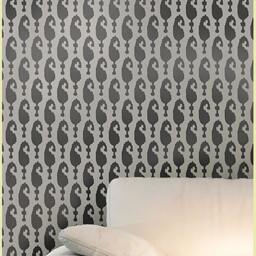 Wall Stencil Ikat Aynur - Reusable Stencils For Walls Instead Of Wallpaper -Diy Decor - thumbnail 2