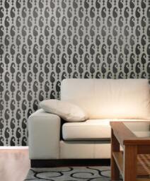 Wall Stencil Ikat Aynur - Reusable Stencils For Walls Instead Of Wallpaper -Diy Decor - thumbnail 3