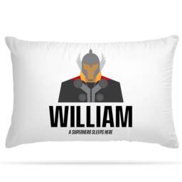 Customised Superhero Themed Pillow Case With 18 Character Option Personalised Gifts For Girls & Boys Slumber Party Decoration Bedroom D??cor - thumbnail 4