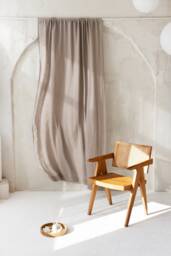 Linen Curtains in Natural Linen Color. 55 - thumbnail 1