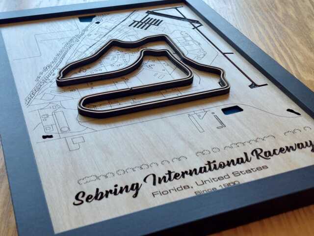Sebring International Raceway Wall Art Laser Engraved Wood, 12Hrs Gift - image 1