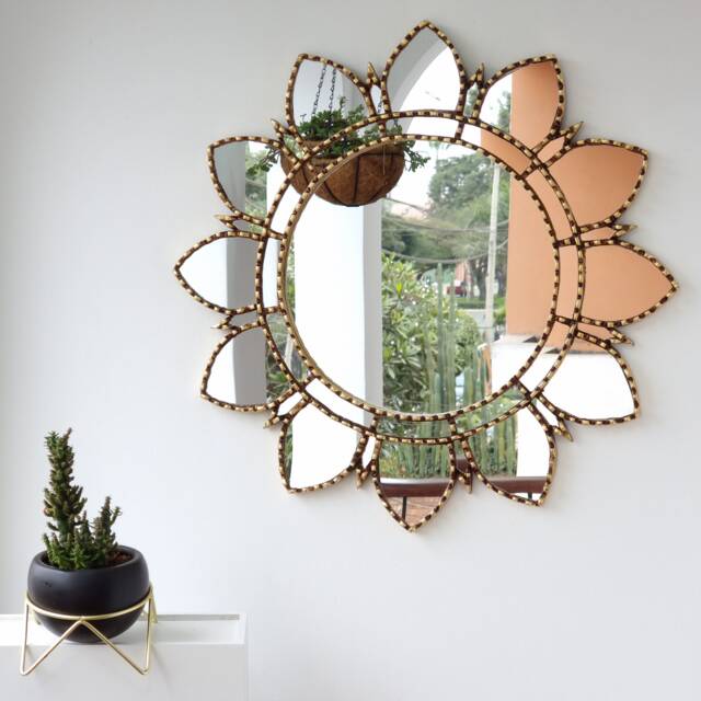 "Peruvian Mirrors ""Mandala Sol Gold " - image 1