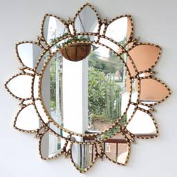 "Peruvian Mirrors ""Mandala Sol Gold " - thumbnail 3