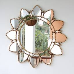 "Peruvian Mirrors ""Mandala Sol Gold " - thumbnail 2