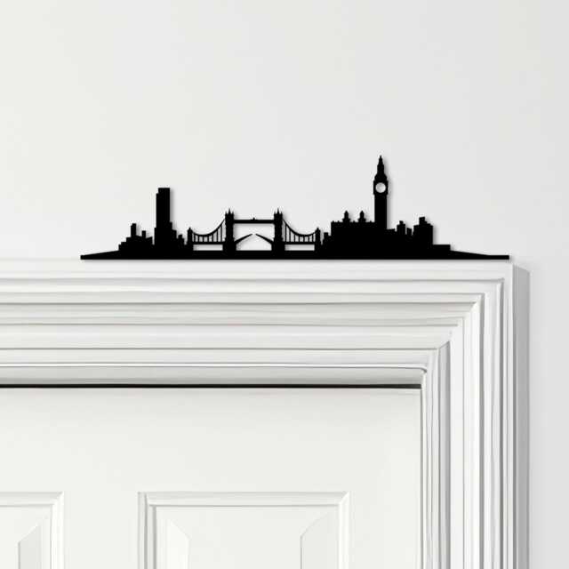 Door Topper London City Skyline Various Colours Top Of Decorative Sign - Novelty Wall Decor, Frame Art, Art - image 1
