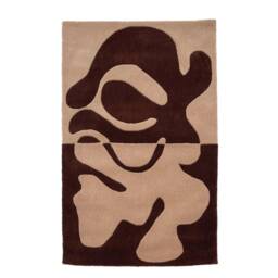 Organic Fusion Hand Tufted Wool Rug, Unique Earthy Abstract Modern Area Rug - thumbnail 2