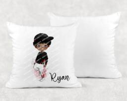 Personalised Fashion Boy Cushion Ideal Gift, Birthday Gift - thumbnail 1