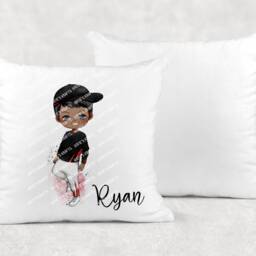 Personalised Fashion Boy Cushion Ideal Gift, Birthday Gift - thumbnail 2