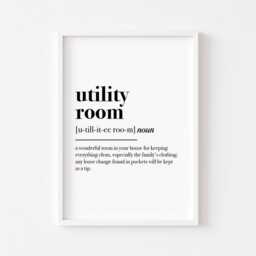 Laundry Prints Set Of 4 - Utility Room Definition Wall Art Guide Washing Ironing Drying Wash Dry Fold Repeat Home Print - thumbnail 3
