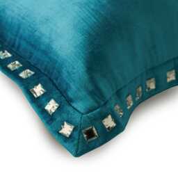 "Decorative Turquoise Blue Throw Pillow Bed 24""x24""/26""x26" - thumbnail 2