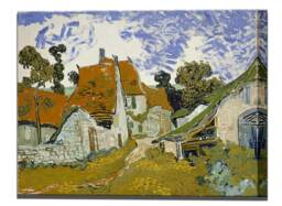 Van Gogh Village Street At Auvers Canvas Print, Ready To Hang - thumbnail 1