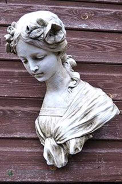 "Female Art Nouveau Wall Plaque Bust Fragment Home Or Garden Ornament ""Josephine"" 38cm/15" - image 1
