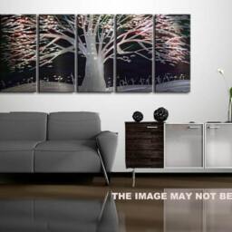 Large Metal Tree Wall Art, Abstract Sculpture, Indoor Outdoor Decor - thumbnail 4