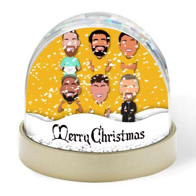 Wolves 2024-25 Vector Heroes Christmas Snow Globe Sa Wanderers Etc Great Gift For Wolverhampton Fans