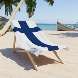 Finland Beach Towel, Finland Flag Tovel, Of Finland, Beach Country Gift, Finland Tovel, Finland Gift - thumbnail 4