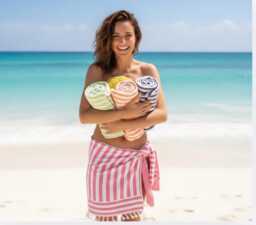 Turkish Cotton Peshtemal Towel Striped Beach, Bath, & Spa Towel, Choose Your Color