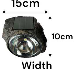 Rock Solar Led Lights Natural Outdoor Garden Decor Decoration - thumbnail 3