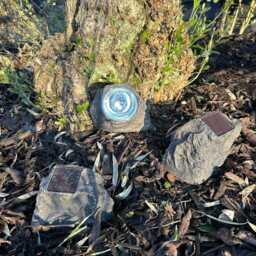 Rock Solar Led Lights Natural Outdoor Garden Decor Decoration - thumbnail 4