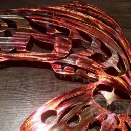 Seven Year Anniversary Gift Pure Copper Salmon Wall Art - thumbnail 3