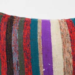 Handwoven Turkish Kilim Pillow Cover Ethnic Throw - 16x24 - thumbnail 3