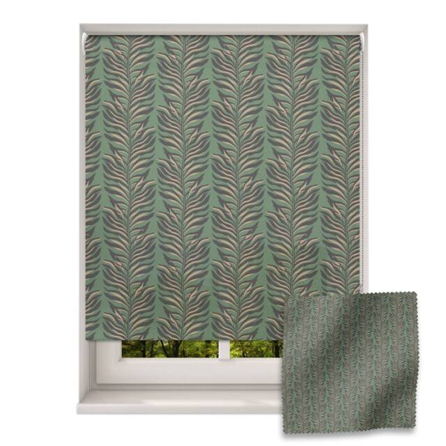 Zebra Vines Roller Blind, Children's Made To Measure, Print Safari Blind - image 1