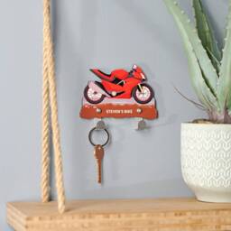Personalised Motorbike Key Hook - thumbnail 1