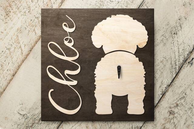 Personalized Goldendoodle Leash Holder, Custom Pet Name Sign For Dog Lovers, Birthday Gift - image 1
