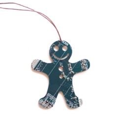 Gingerbread Man Christmas Ornament - Holiday Decor Geeky - thumbnail 2