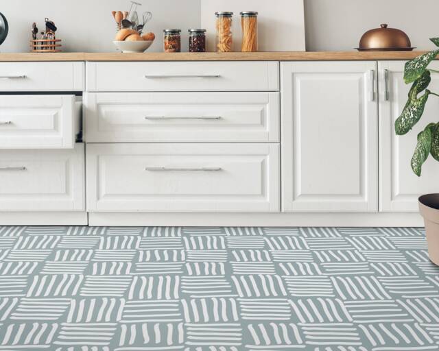 striped Abstract Mosaic Vinyl Flooring, Gray Baby Shower Ideas, White Decor, Retro Comfort Ideas For Work - image 1
