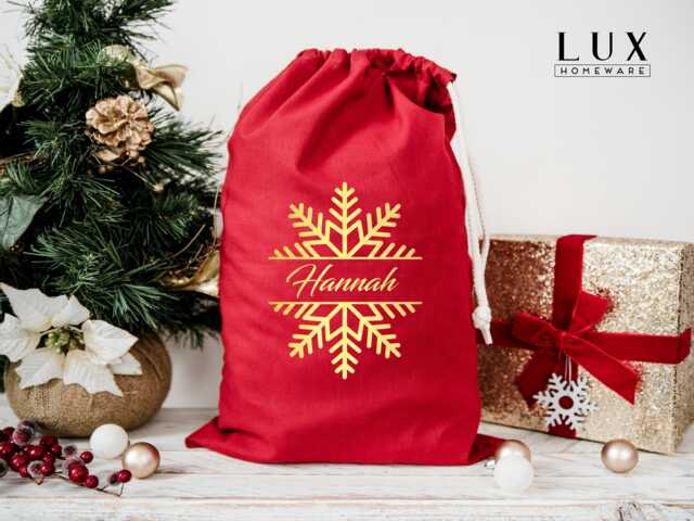 Personalised Santa Sacks Extra Large Red - Christmas Stocking For Custom Xmas Gift, Stockings - image 1