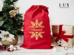 Personalised Santa Sacks Extra Large Red - Christmas Stocking For Custom Xmas Gift, Stockings