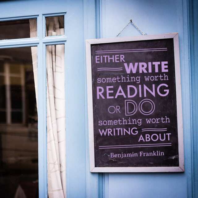 Benjamin Franklin Quote Vinyl Wall Decal - Home Office Decor - image 1