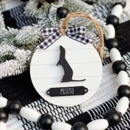 Ferret Farmhouse Christmas Ornament - Gift For Owner Pet Modern Decor - thumbnail 2