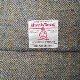 Hand Crafted Harris Tweed Hare Embroidered Cushion Cover - thumbnail 3