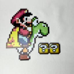 Super Mario World Sprites - Nintendo Video Game Inspired Art - thumbnail 4