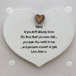 Nanny Personalised Flower/Plant Pot Gift Nana Granny Nan Nannie Grandma Gran Nanna Or Any Name. Shabby Chic Style Birthday Christmas Etc - thumbnail 2