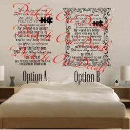 You Are My Soul Mate Vinyl Wall Decal E00041 - thumbnail 2