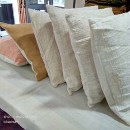 Set Of 6 Handmade Cotton Fabric Cushion Covers - thumbnail 2