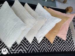 Set Of 6 Handmade Cotton Fabric Cushion Covers - thumbnail 1