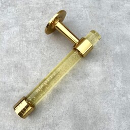 Bubble Lucite Toilet Paper Holder Brass Bathroom Fixture - thumbnail 2