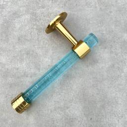 Bubble Lucite Toilet Paper Holder Brass Bathroom Fixture - thumbnail 3