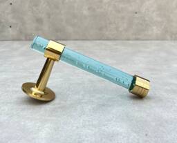 Bubble Lucite Toilet Paper Holder Brass Bathroom Fixture