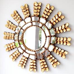 "Peruvian Mirrors ""Leaves 45cm" - thumbnail 1