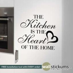 Kitchen Heart Of Home Wall Decal Vinyl Lettering - thumbnail 2