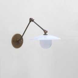 Brass Adjustable Wall Sconce Light, Solid Swivel Ul Listed, Lm2-Lg, No.0218 - thumbnail 2