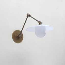 Brass Adjustable Wall Sconce Light, Solid Swivel Ul Listed, Lm2-Lg, No.0218 - thumbnail 3